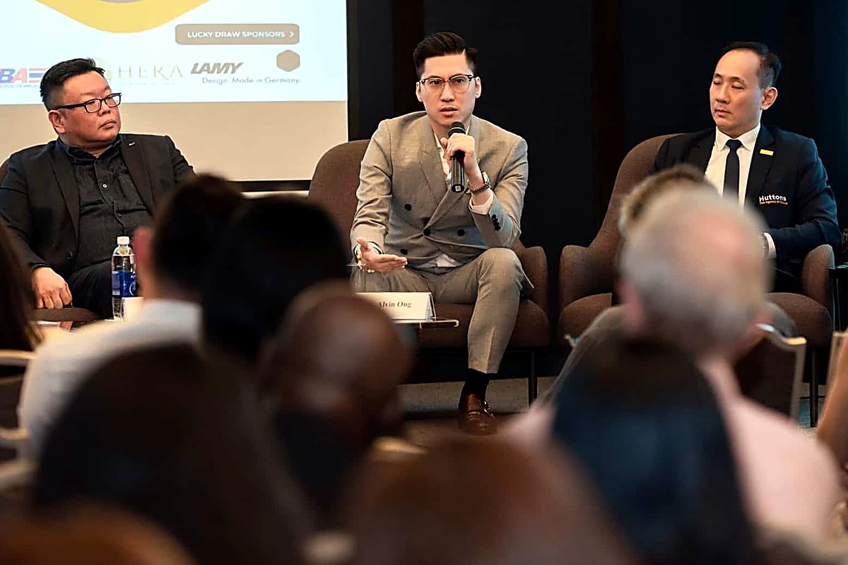 Tim Duong speaking on an industry panel in Ho Chi Minh City